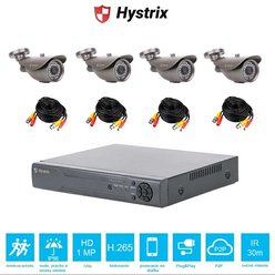 Kamerový set Hystrix DVR-B4-1MP-G - Bez pevného disku